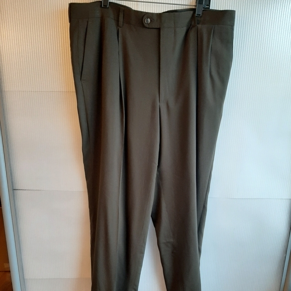 LANIFICIO COMERO LINEA NATURALE MEN'S BROWN PANTS - Picture 2 of 6